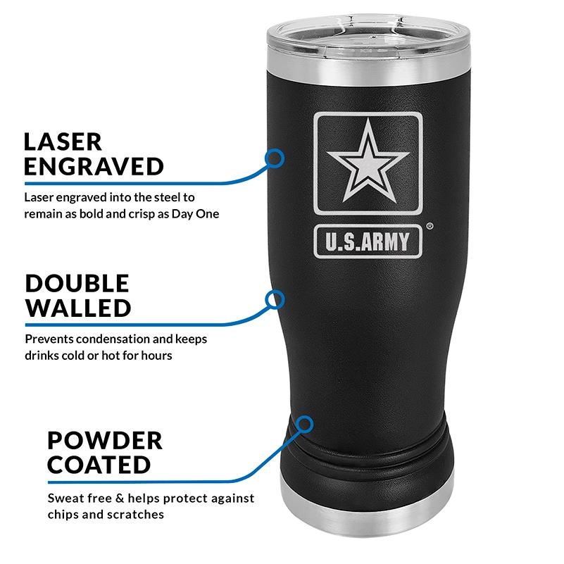 Stainless-steel Army Beer Tumbler