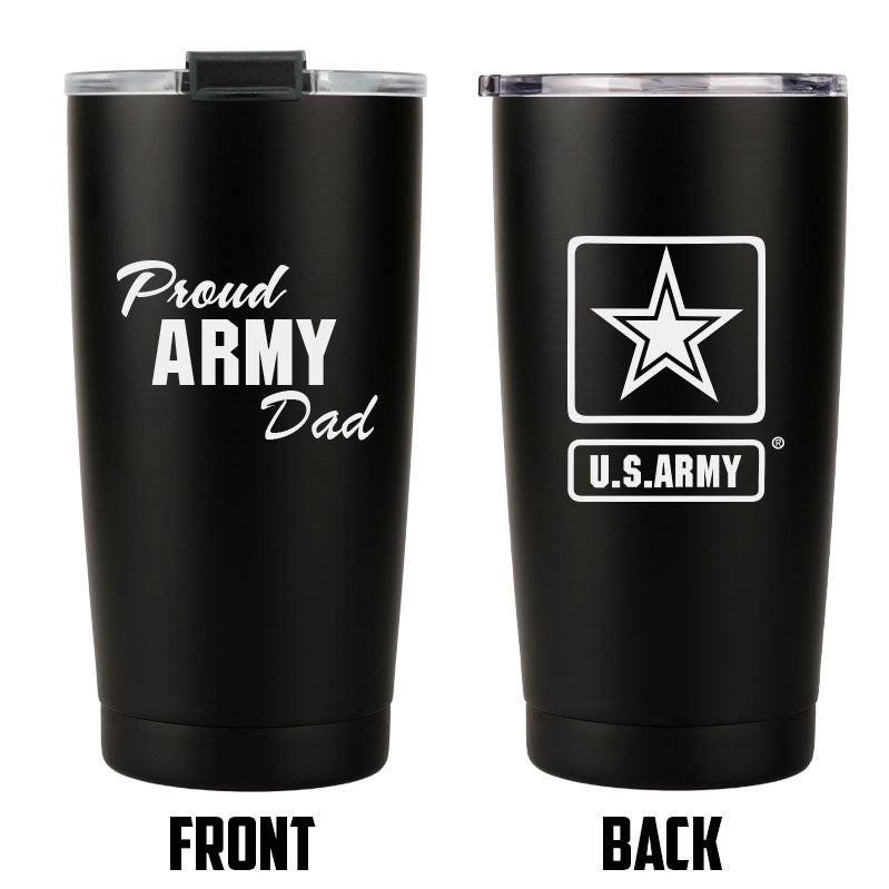 20oz Proud Army Family Tumbler - Insulated Stainless Steel