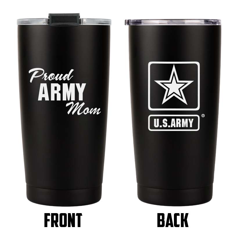 20oz Proud Army Family Tumbler - Insulated Stainless Steel