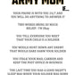 Proud Army mom