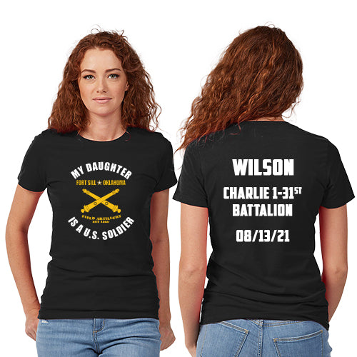 Women s Custom Army Family Day T shirts